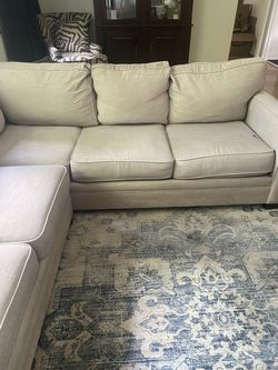 Havertys sectional and Ikea club chairs