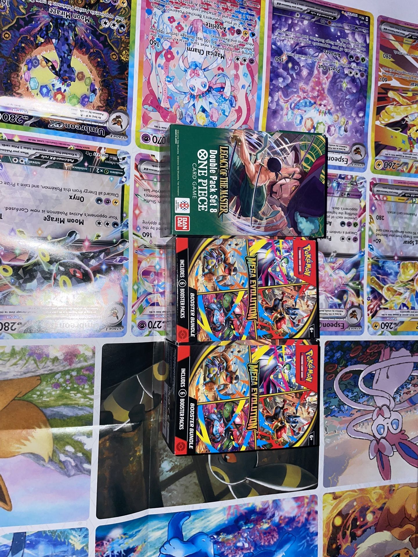 One Piece cards All holo.