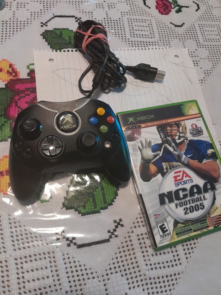 Wired Xbox Controller Type-s-black+game