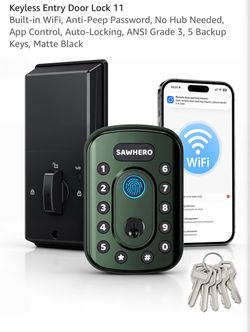 Sawhero Keyless Entry Smart Door Lock