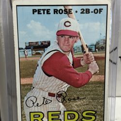 1967 Pete Rose Reds Vintage Baseball Card