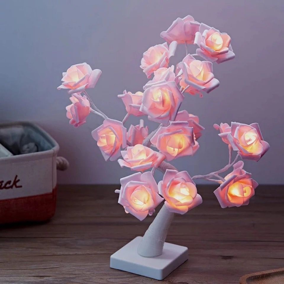 Rose tree lamp for your room prettier