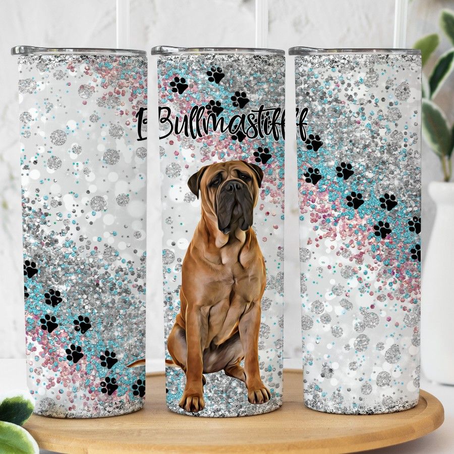 Bullmastiff Dog 20oz Tumbler Design