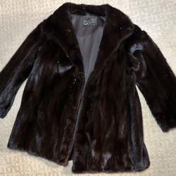Women Dark Brown Mink & Sable Coat - A Timeless Investment