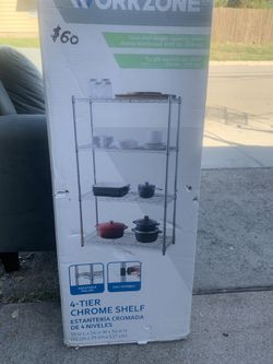 4 Tier Chrome Shelf 
