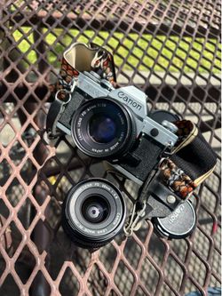 Canon AE-1 35mm film SLR camera kit