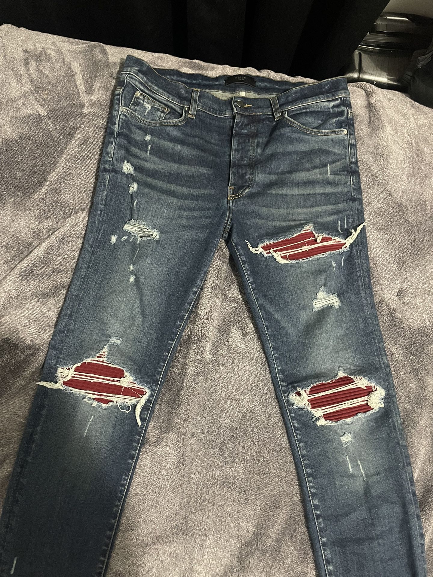 Amiri Jeans Red Patches
