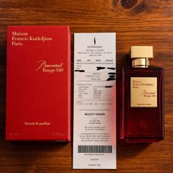 Baccarat Rouge 540 w receipts 