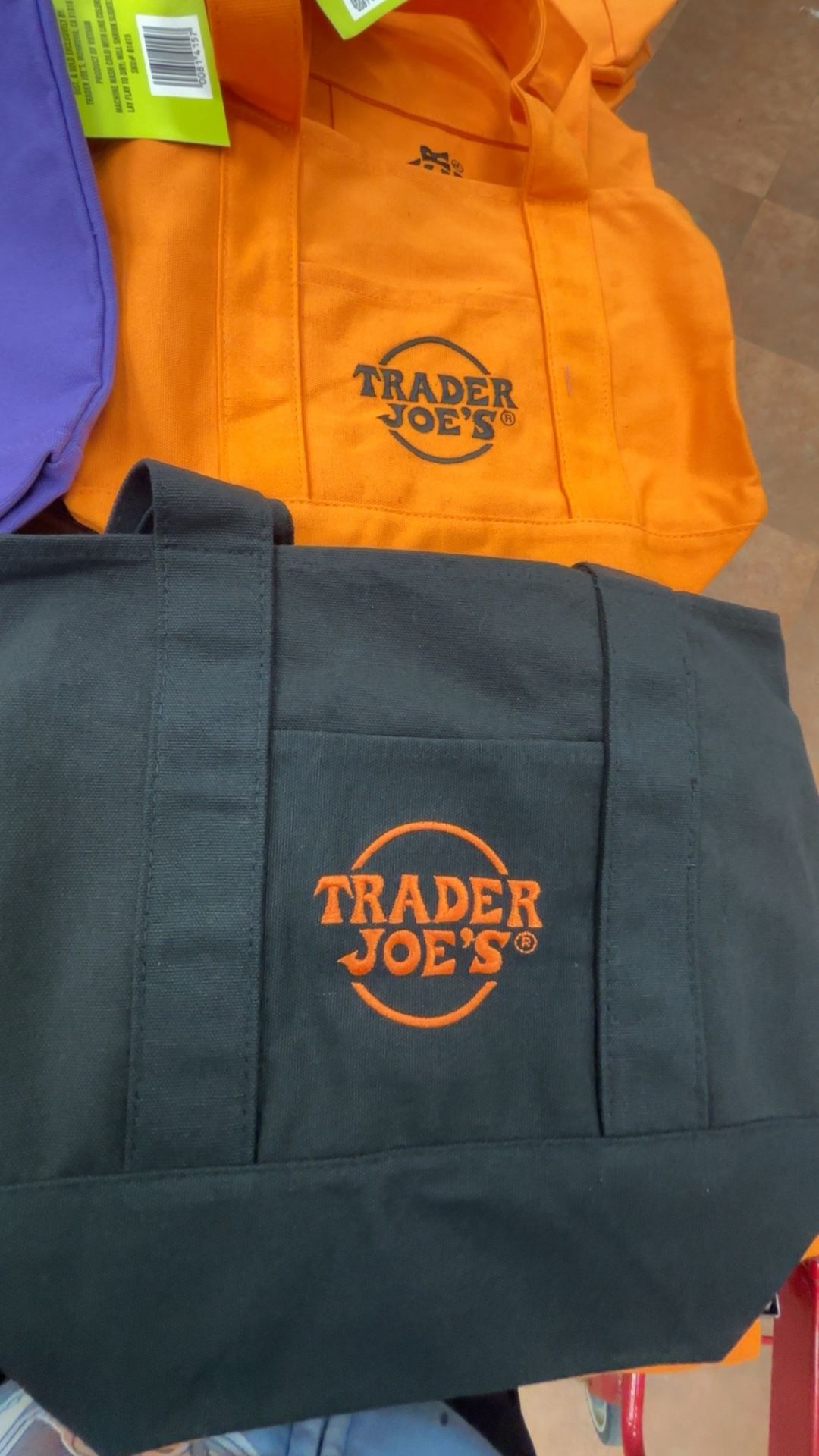 Trick or treat Trader Joe’s canvas tote bag