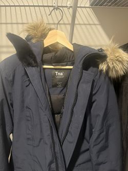 Aritzia Parka Navy Blue