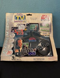 Vintage EA Sports Plug and Play TV Games Madden 95 and NHL 95 (Still In Box)