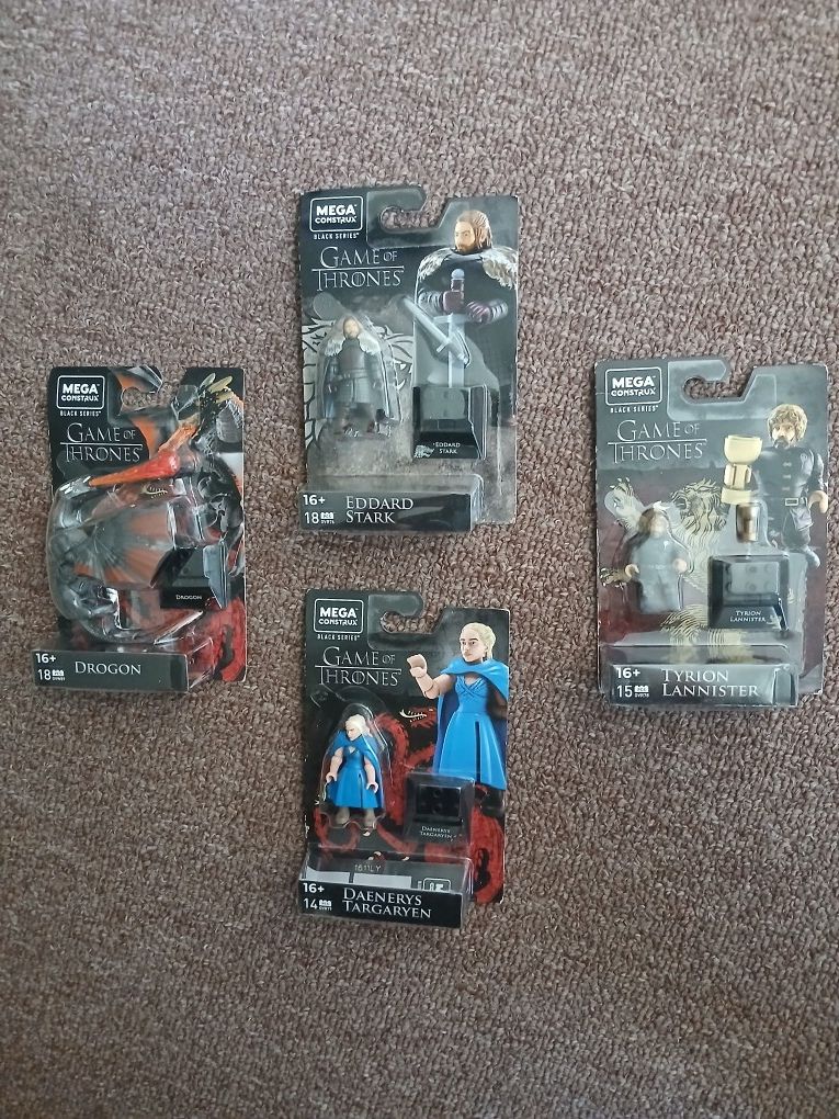 New Lot Of 4!!! GAME OF THRONES MEGA CONSTRUX BLACK SERIES