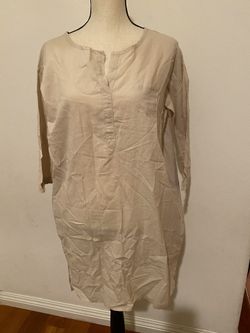 Brand New Tunic dress, beige, size S/M