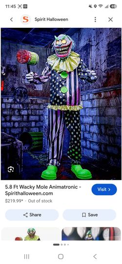 Wakey mole Halloween  cicus annimatronic