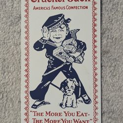 Antique Cracker Jack Metal Sign 