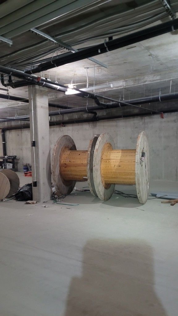 Empty Wire Spools. Tables, Patio Furniture 