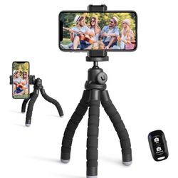 Wholesale Case : Phone Tripod, Portable and Flexible Tripods with Wireless Remote and Clip, Cell Phone Tripode Stand for Video Recording 