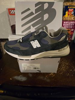 New Balance 992 Navy Grey Sneakers Size 13