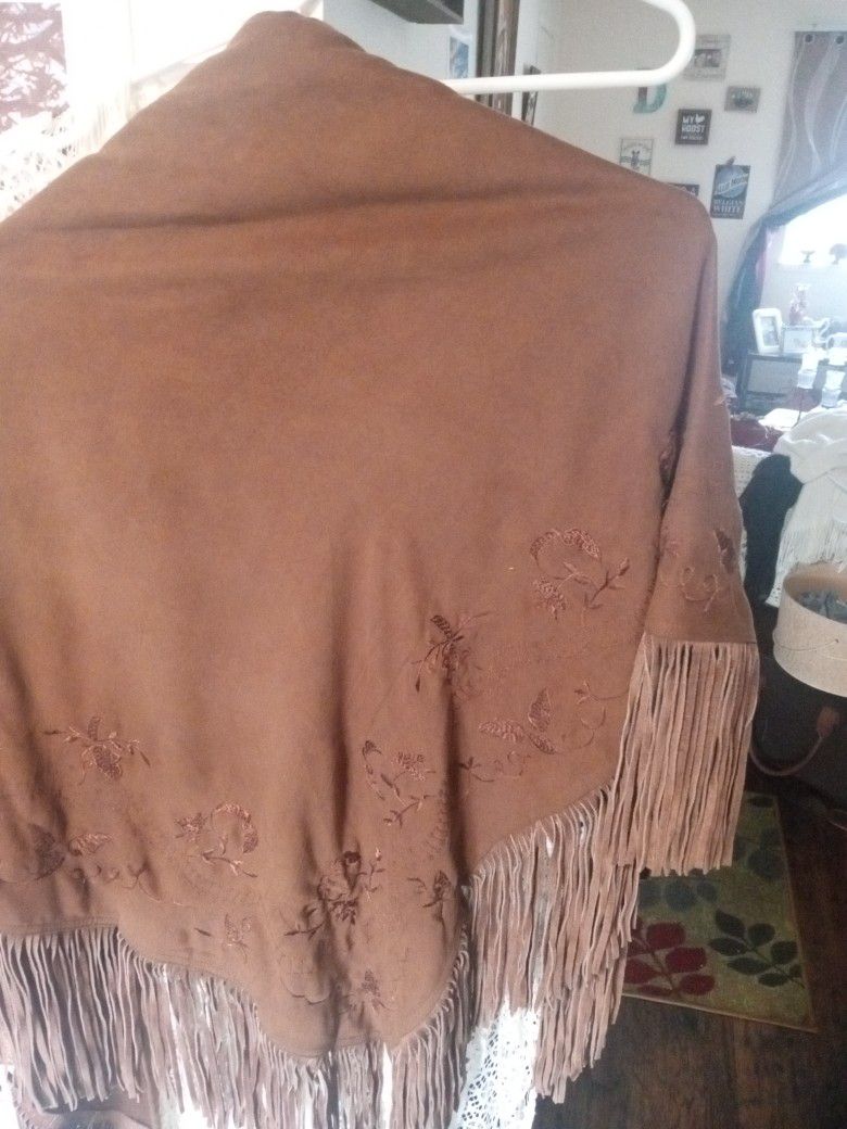 Brown Wrap Suede With Tassels