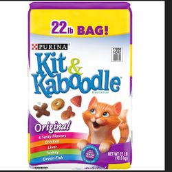 Purina Kit and Kaboodle Dry Cat Food, Original, 22 Lb Bag, 