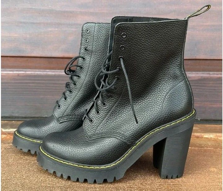 Dr Marten's High Heel Boots Never Worn