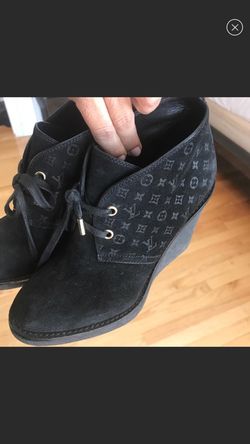 LOUIS VUITTON AUTHENTIC WEDGE BOOTIES