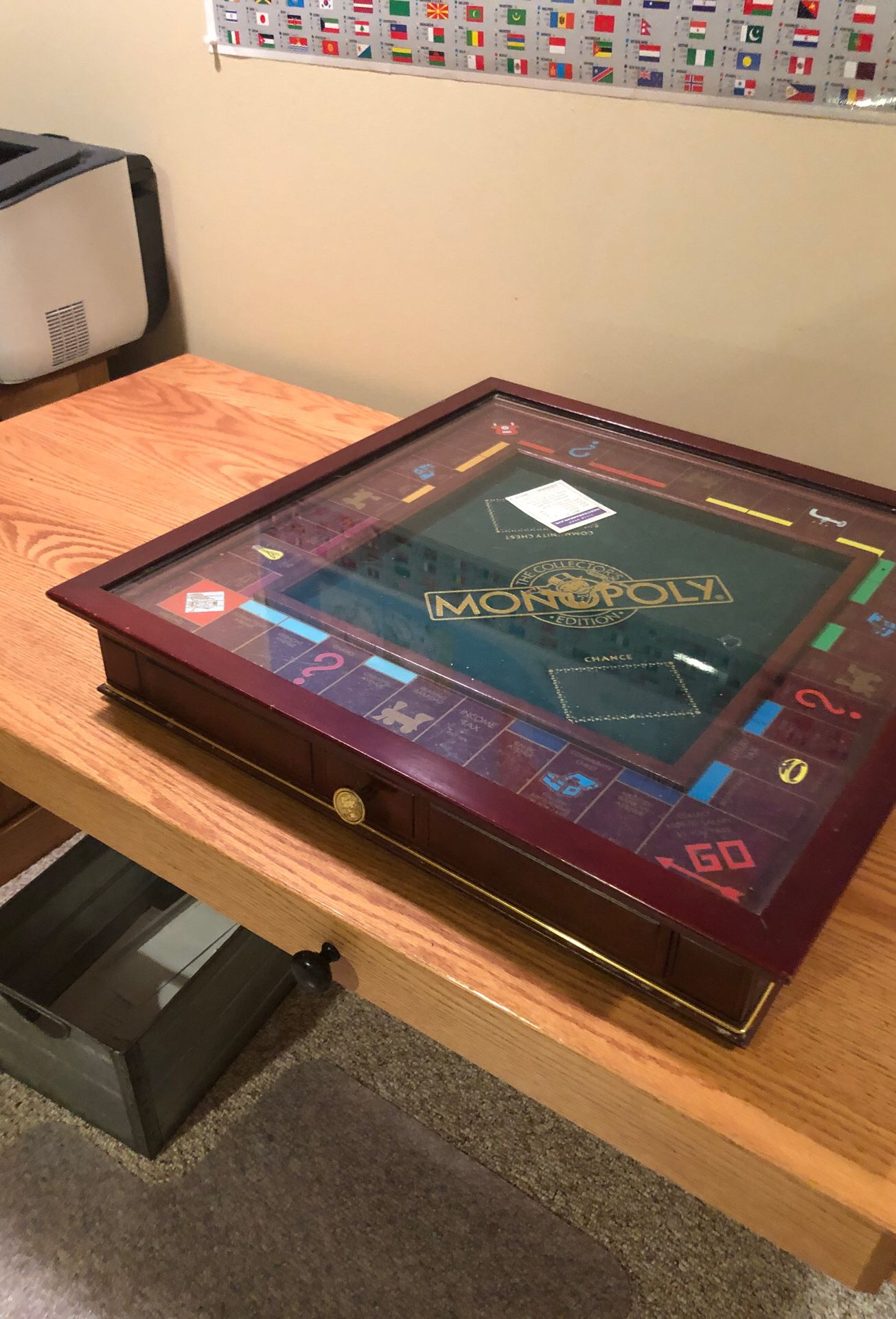 Glass top monopoly game