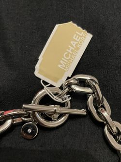 Michael Kors 'Motif Brilliance' Padlock Pendant Necklace