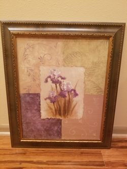 Framed Iris Wall Art