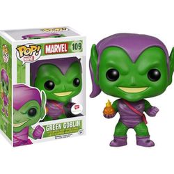 NEW Funko POP! Green Goblin 109 Marvel Walgreens Exclusive (bent corner on box top, scratched box top). See photos for your review