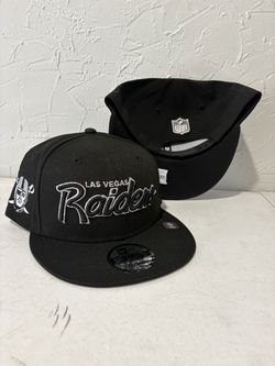 NFL new era Las Vegas raiders black 9fifty SnapBack hats