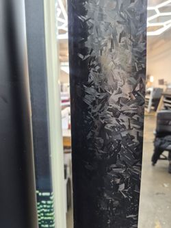 Satin forged fiber black vinyl wrap by the yard or ft