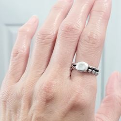 925 sterling silver women's lady's Men's band cuff ring.