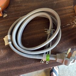 3 Prong 50A 6 ft Power Cord For Stove Or Dryer