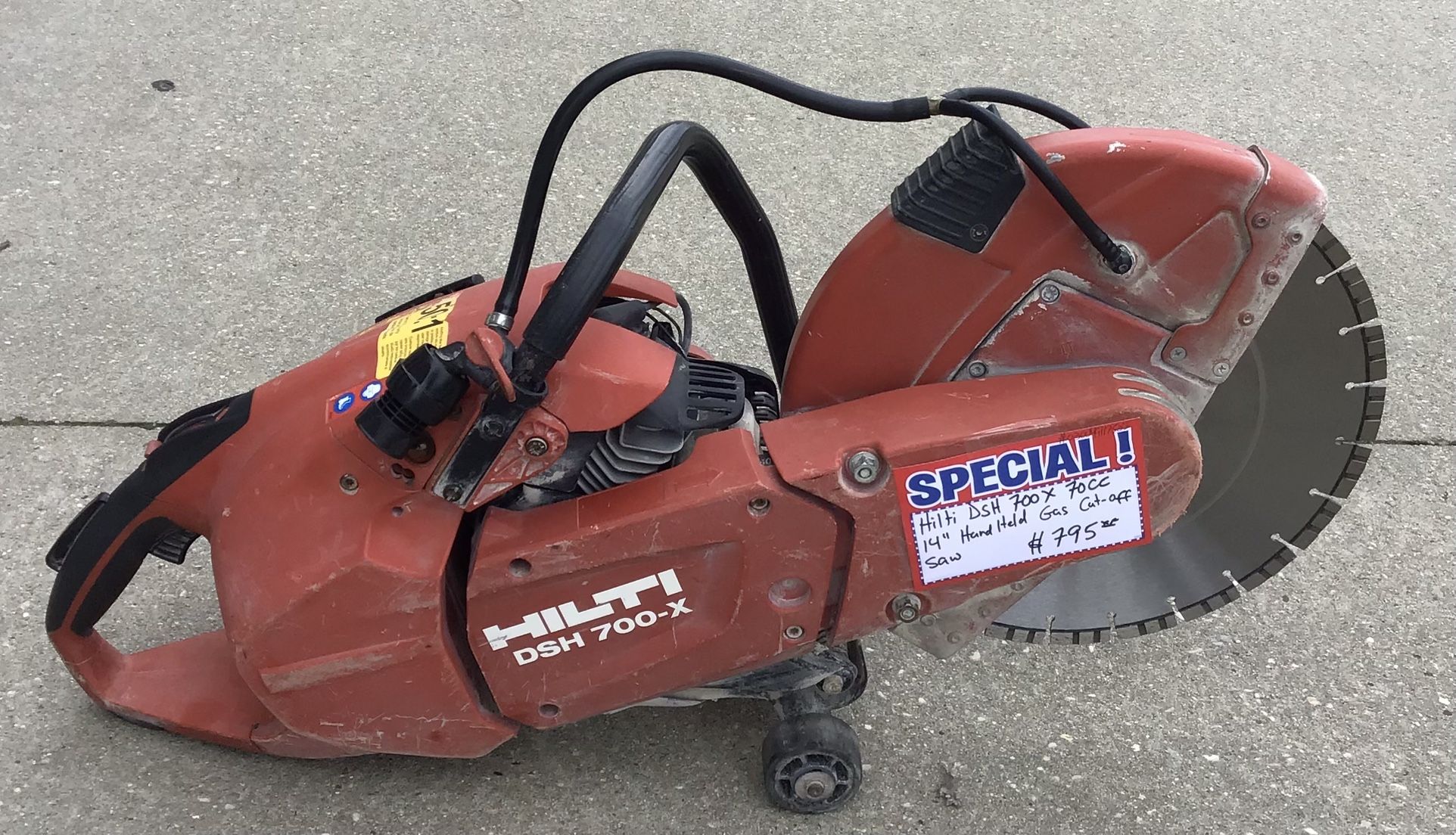 Hilti DSH 700X 70cc Hand Held Gas Cut-Off Saw