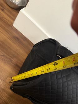 Black Quilted Duffel Bag
