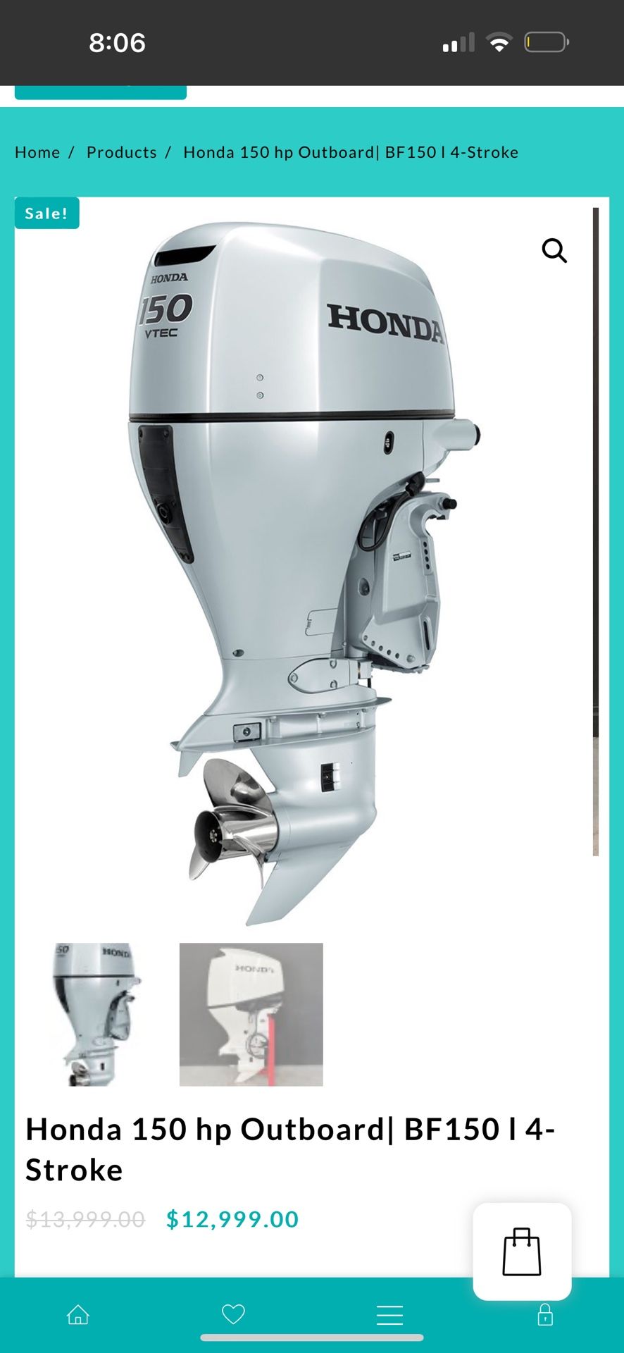 2017 Honda 150 VTEC 4 Stroke
