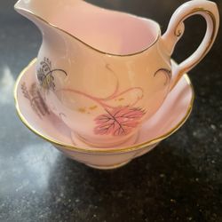 Tuscan Bone China Creamer And Saucer 