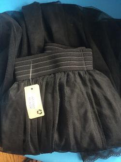 Black sheer skirt