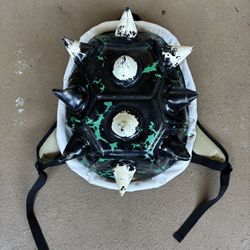 Bowser Spiky Backpack Spray Painted (Black)