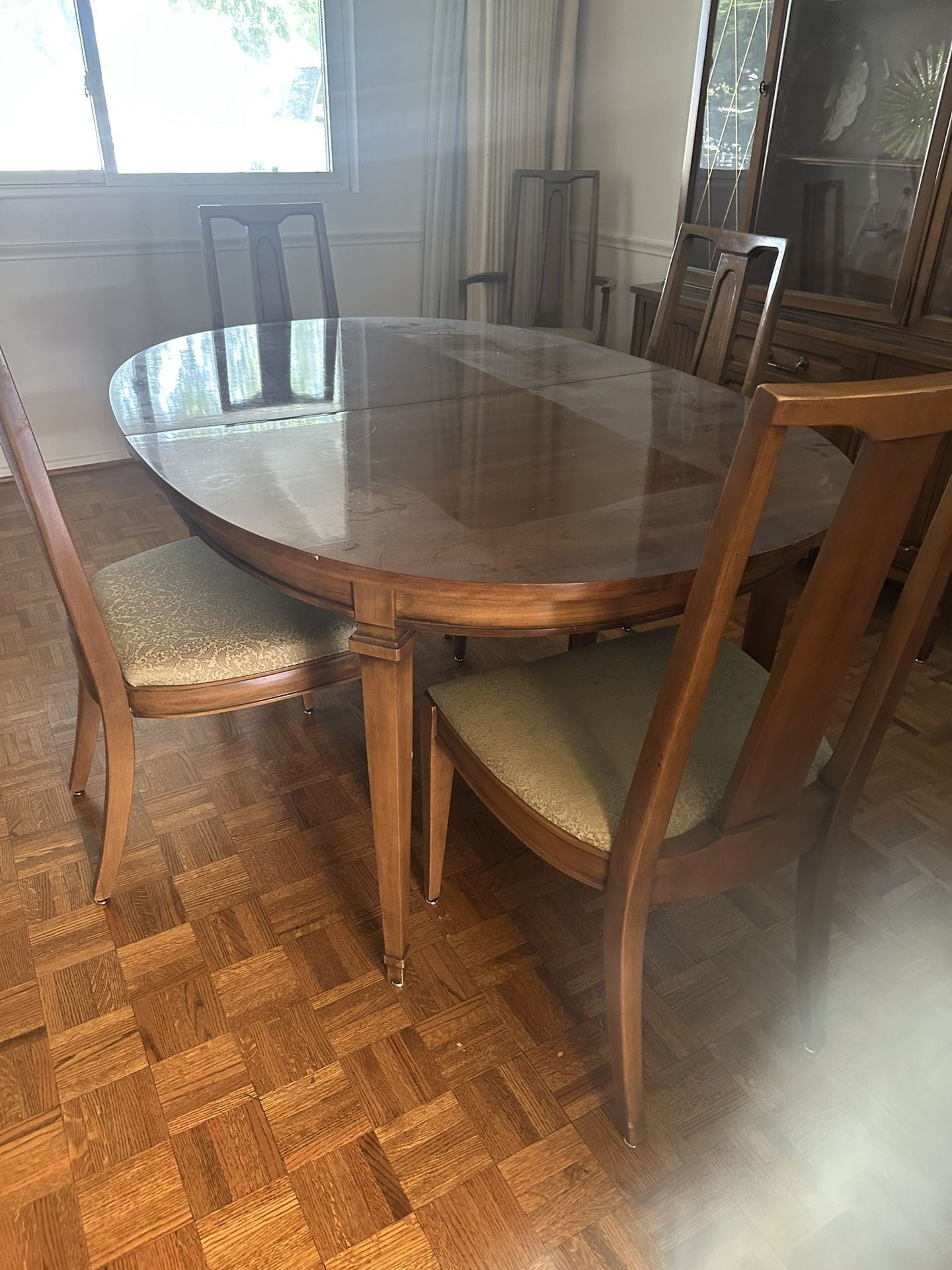 Vintage Oval Dining Table + 6 Chair Set 🌵 MUST GO🌵