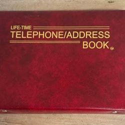 Vintage Unused Lifetime Telephone Address Book just $3 