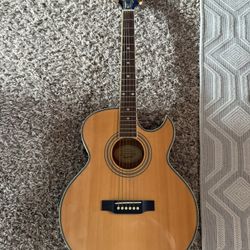 Used Epiphone PR5E Natural Acoustic Electric Guitar Natural