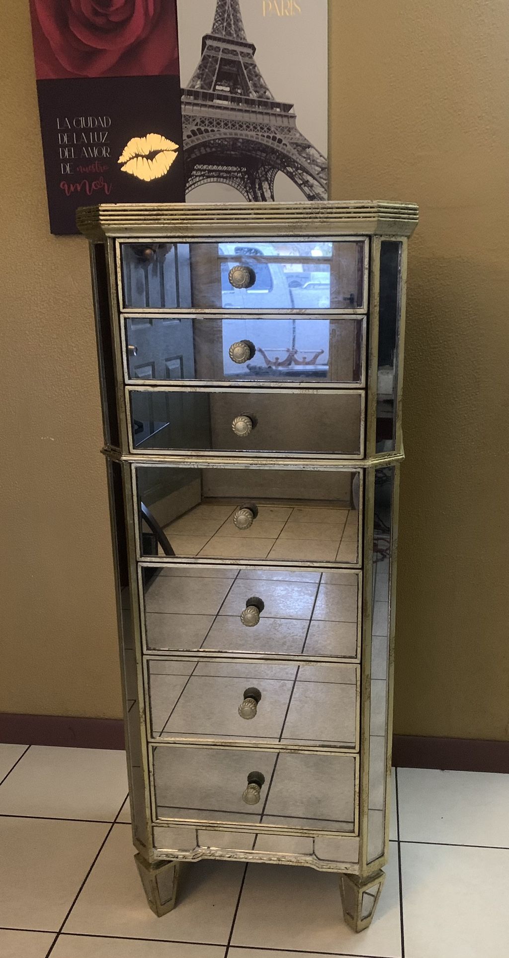 Hollywood Mirrored Lingerie Chest