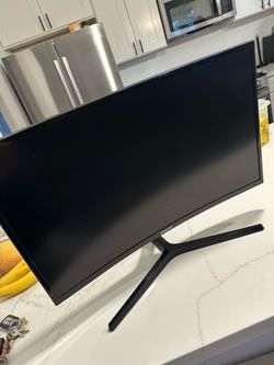 SAMSUNG CURVED MONITOR 27 inch (NO POWER CORD OR HDMI)