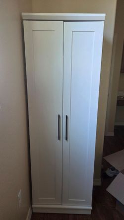 White 2-Door Storage Cabinet - Sauder