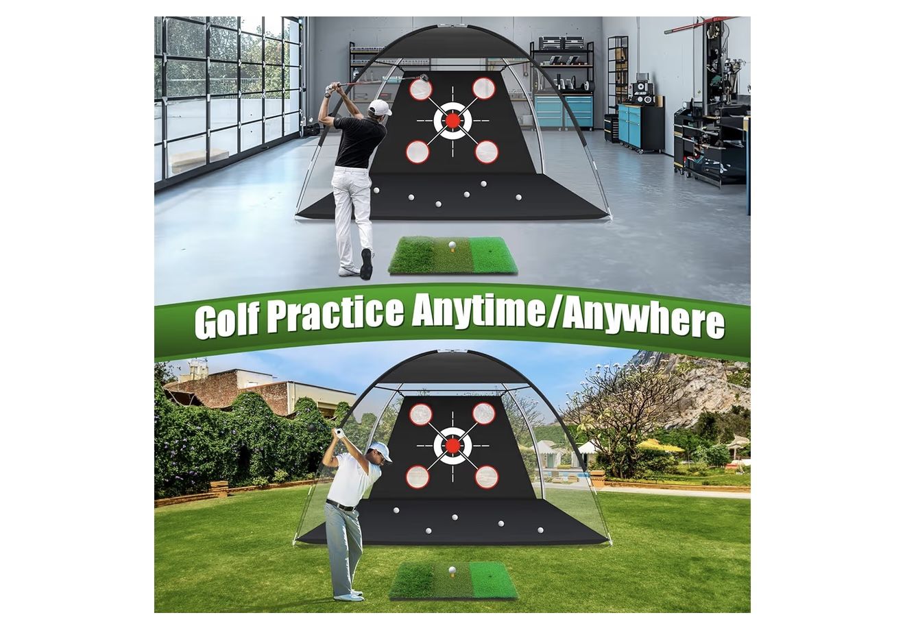 ποΈββοΈ Golf Practice Net & Mat Set β 10x7FT | BRAND NEWβ³
