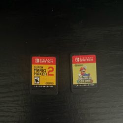 nintendo switch  mario maker 2 and super mario bros u deluxe