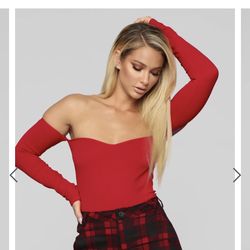 Fashion nova off shoulder bodysuit 