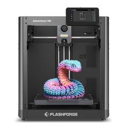 FLASHFORGE Adventurer 5M 3D Printer with Fully Auto Leveling, Max 600mm/s High Speed Printing, 280°C Direct Extruder with 3S Detachable Nozzle, Core X